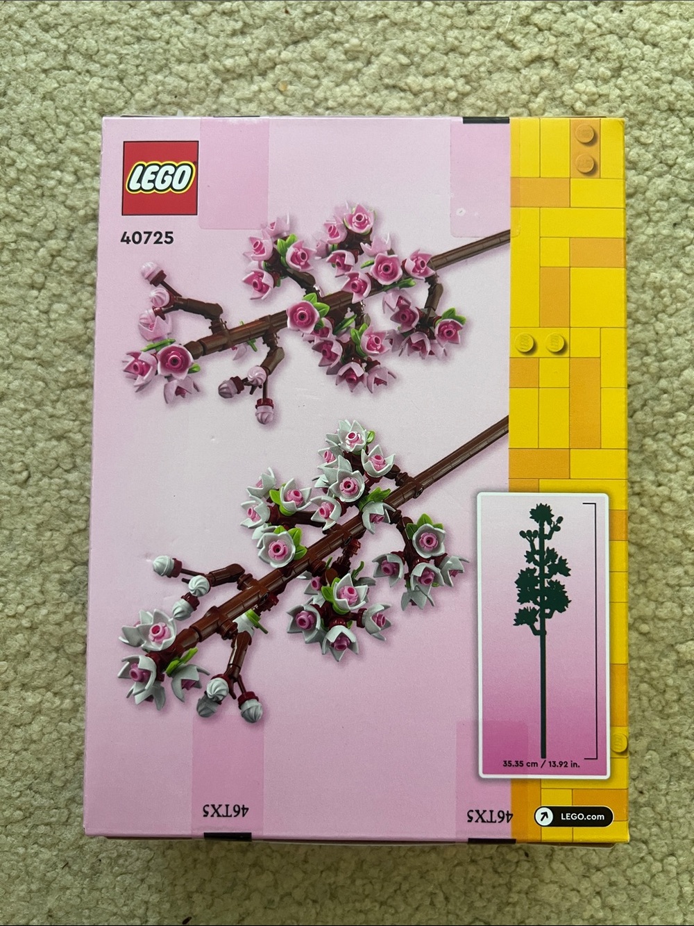 Lego Pink and Brown Cherry Blossom Branch Display